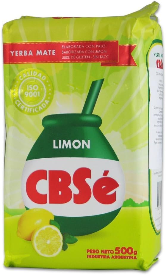 CBSe Yerba Mate Sabor Limon 500grs