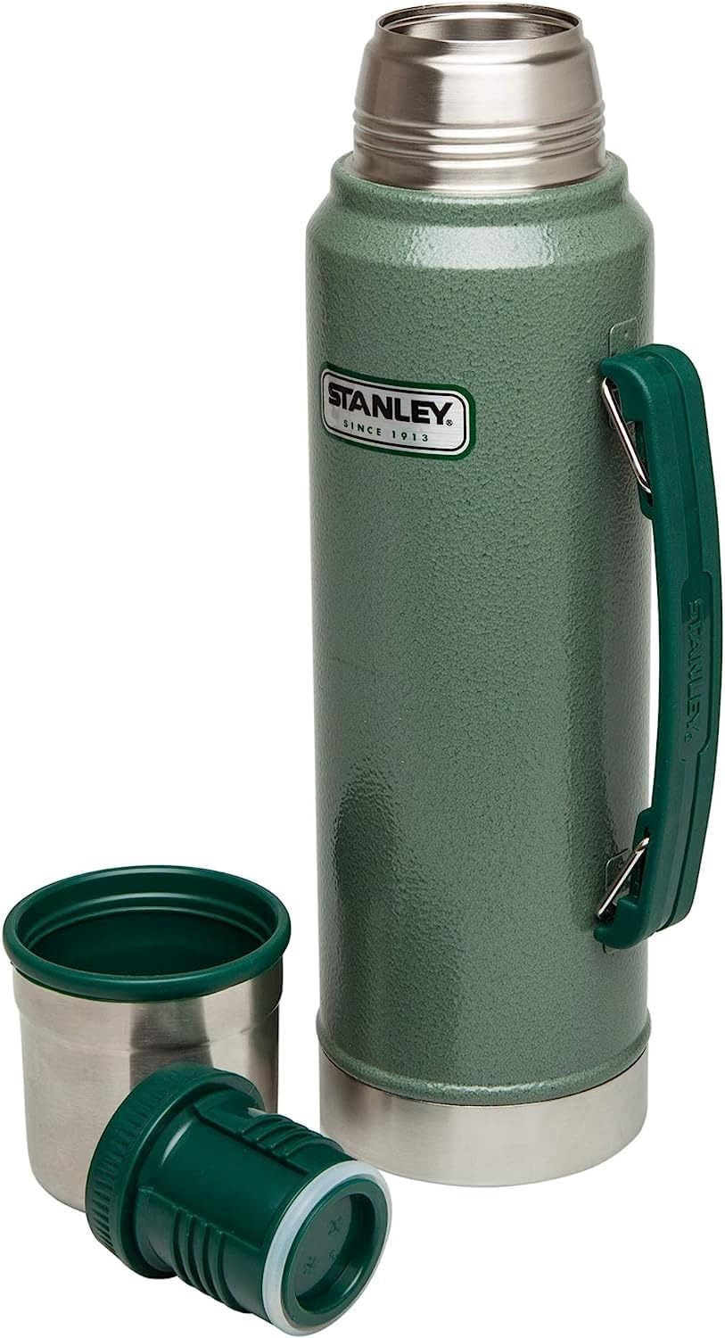 Stanley Classic Vacuum Insulated Wide Mouth Bottle - BPA-Free 18/8 Stainless Steel Thermos for Cold & Hot Beverages – Keeps Liquid Hot or Cold for Up to 24 Hours