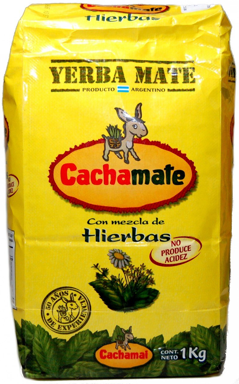 Yerba Mate Cachamate Mezcla De Hierbas (No Acidez)2.2lb/1 Kilo